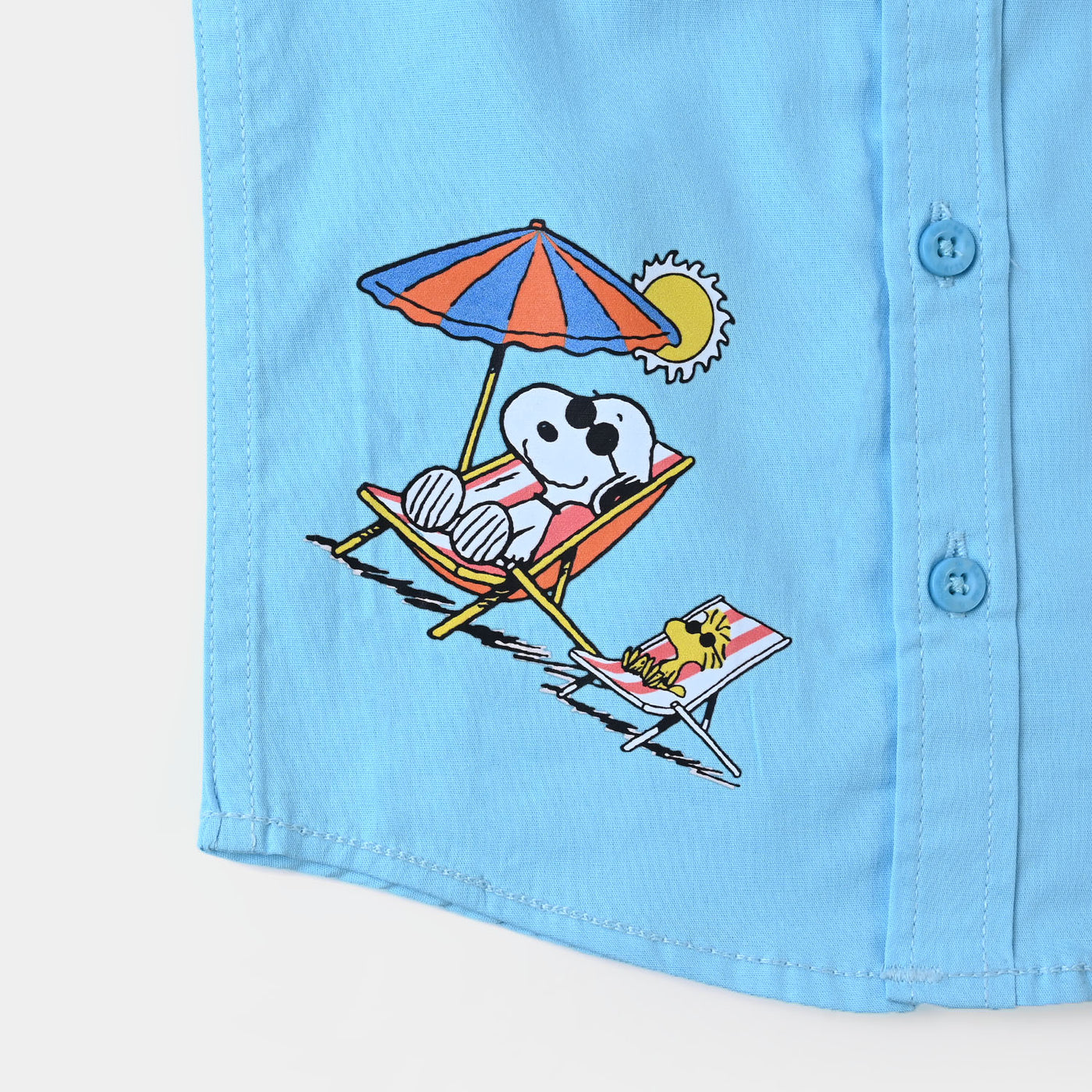 Infant Boys Cotton Casual Shirt Fun In The Sun - Blue