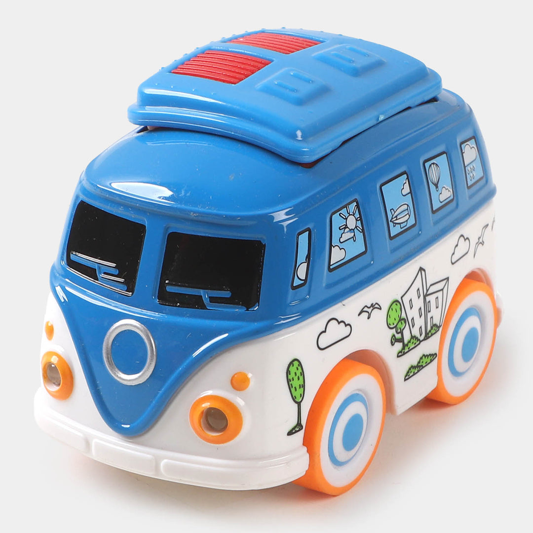 Die Cast Mini Bus Model Toy For Kids