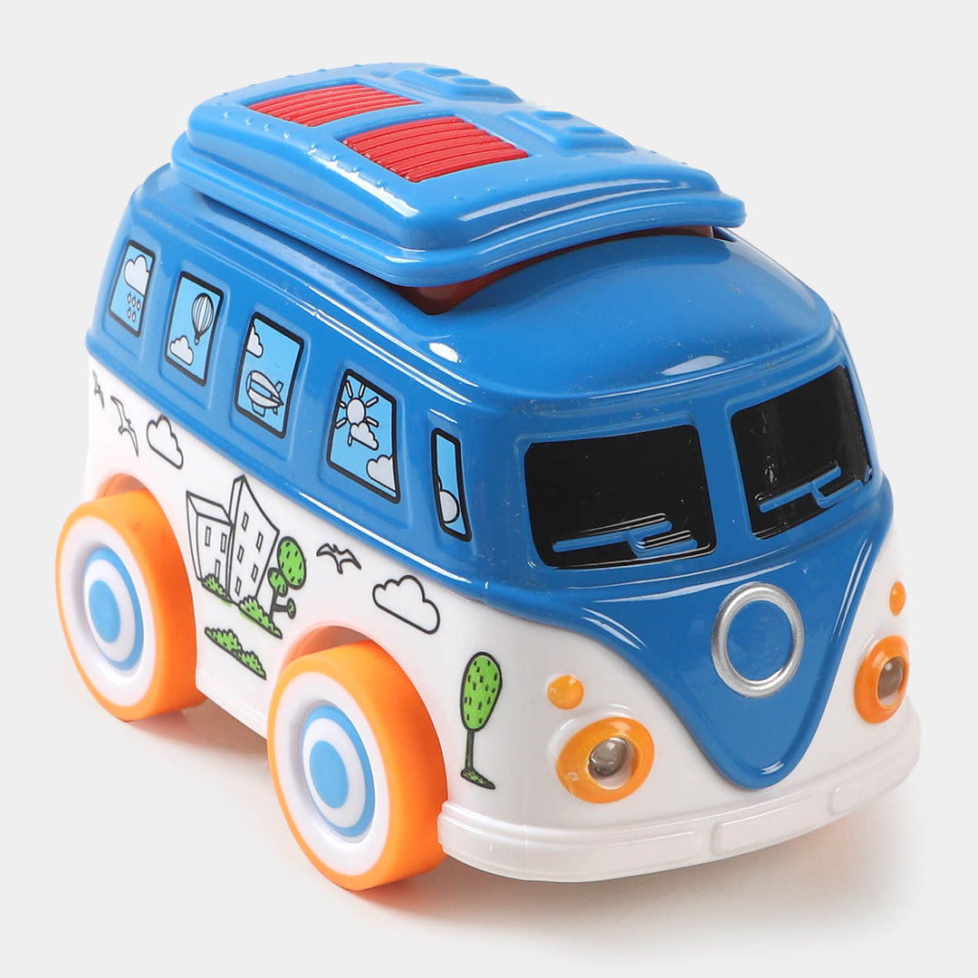 Die Cast Mini Bus Model Toy For Kids