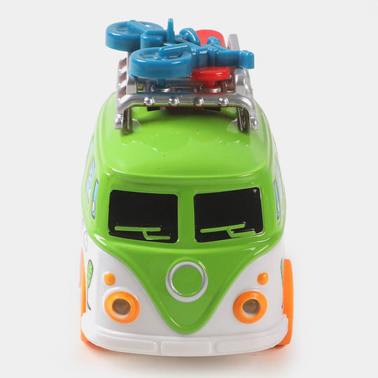 Die Cast Mini Bus Model Toy For Kids