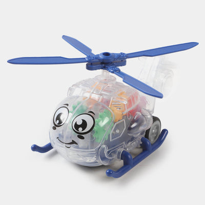 Transparent Gear Mini Helicopter For Kids