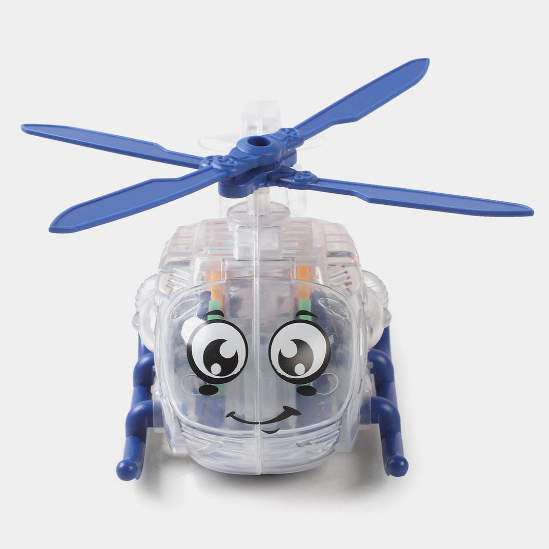 Transparent Gear Mini Helicopter For Kids