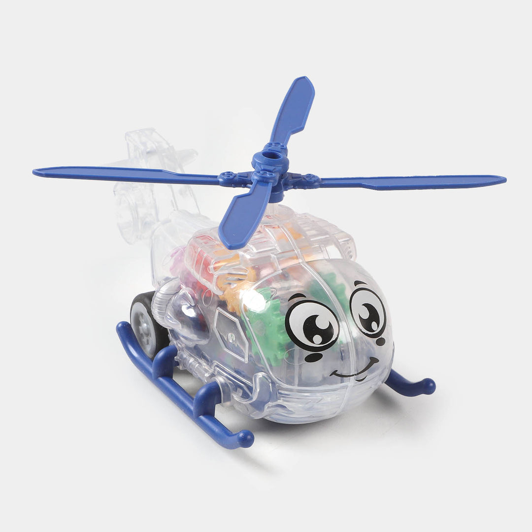 Transparent Gear Mini Helicopter For Kids