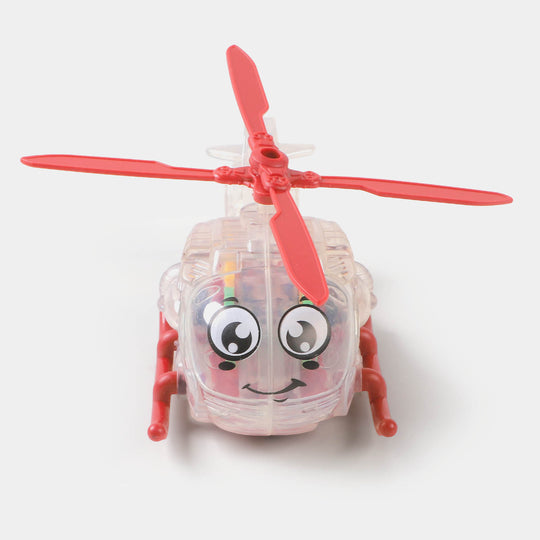 Transparent Gear Mini Helicopter For Kids