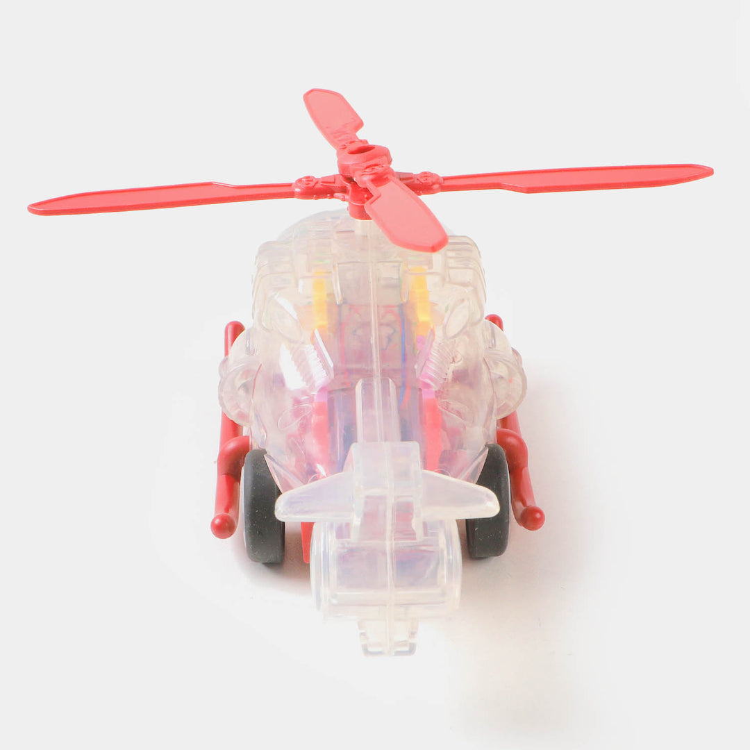 Transparent Gear Mini Helicopter For Kids