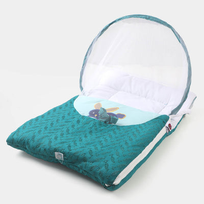 Portable Baby Bed Net Chicken - Blue