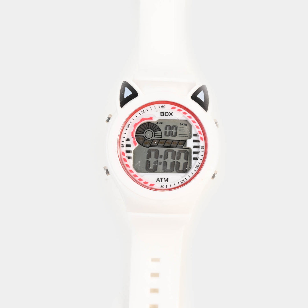 Kids Digital Watch - White