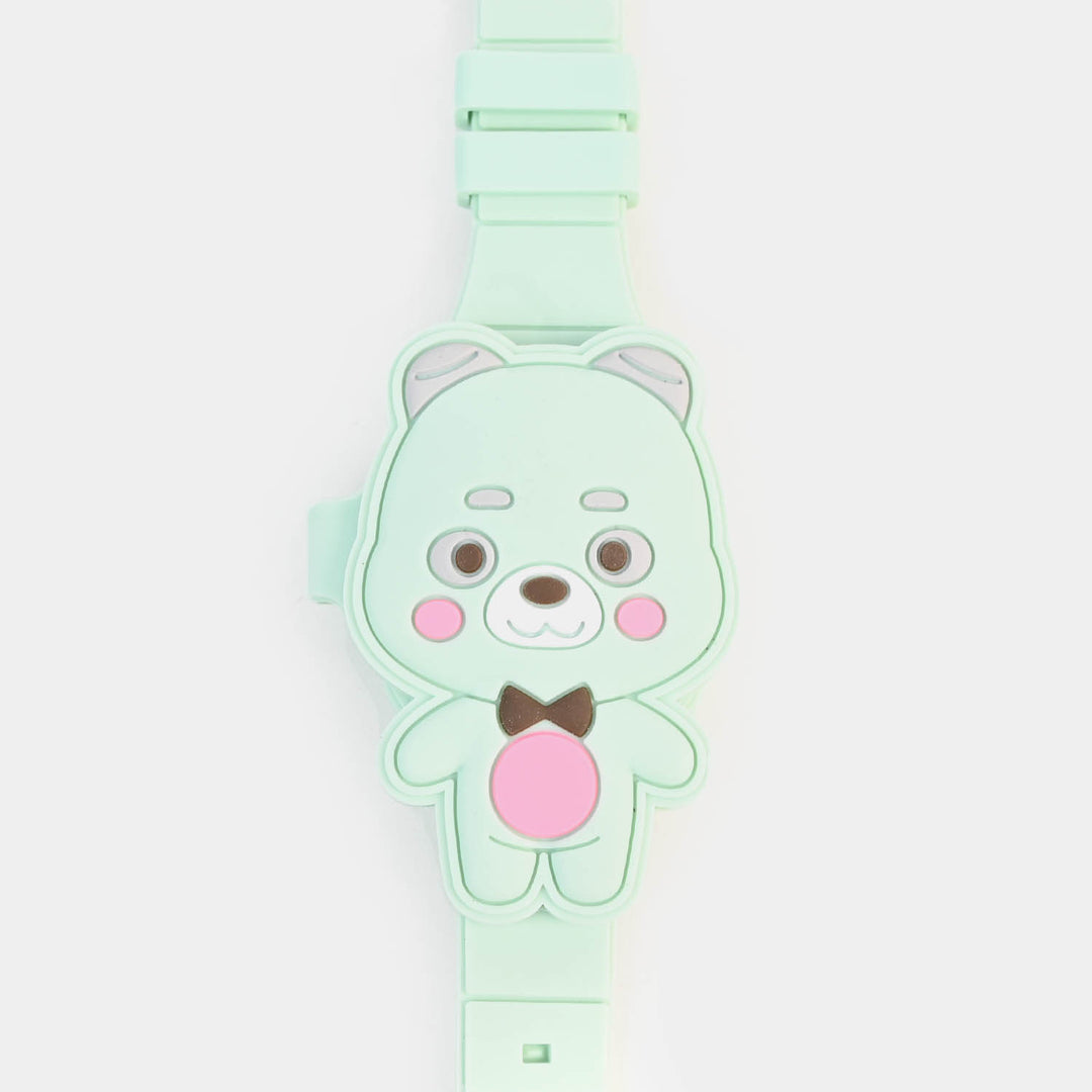 Digital Character Wrist Watch For Kids