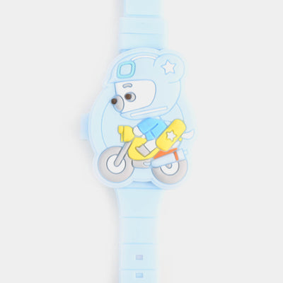 Digital Character Wrist Watch For Kids