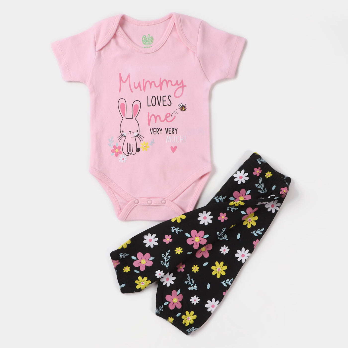 Infant Girls Cotton Set 2 PCs Mummy Love